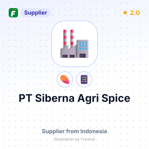 PT Siberna Agri Spice – summary card, no photo uploaded yet