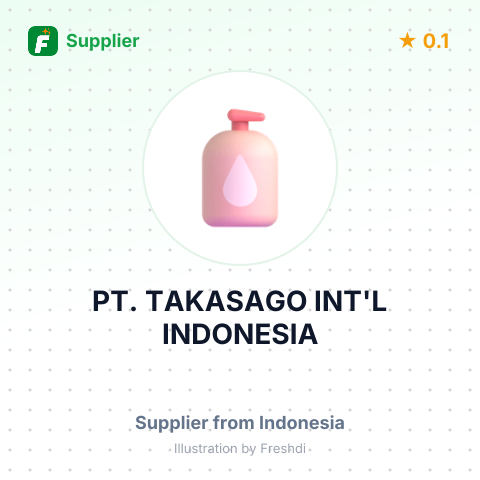 PT. TAKASAGO INT'L INDONESIA – summary card, no photo uploaded yet