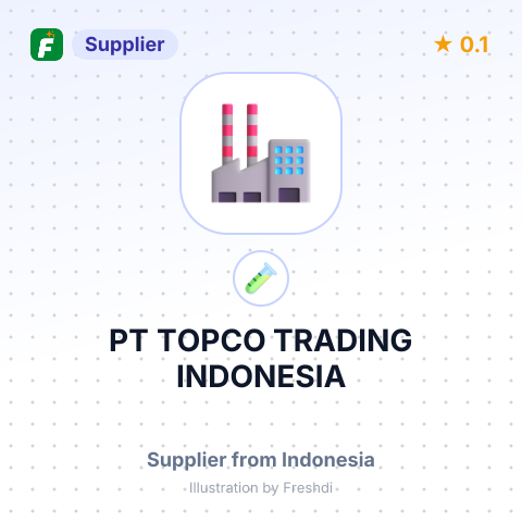 PT TOPCO TRADING INDONESIA – summary card, no photo uploaded yet