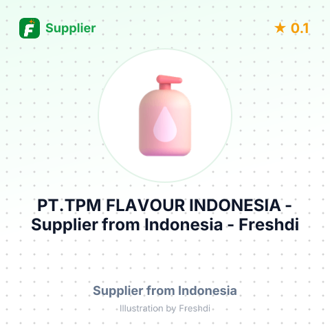 PT.TPM FLAVOUR INDONESIA – summary card, no photo uploaded yet