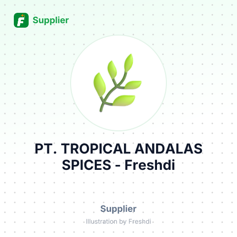 PT. TROPICAL ANDALAS SPICES – summary card, no photo uploaded yet