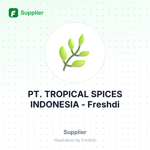 PT. TROPICAL SPICES INDONESIA – summary card, no photo uploaded yet