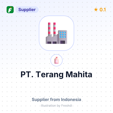 PT. Terang Mahita – summary card, no photo uploaded yet