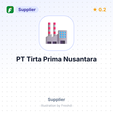 PT Tirta Prima Nusantara – summary card, no photo uploaded yet
