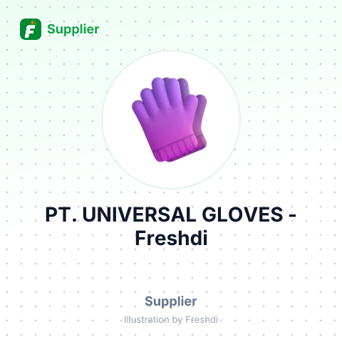 PT. UNIVERSAL GLOVES – summary card, no photo uploaded yet