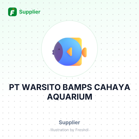 PT WARSITO BAMPS CAHAYA AQUARIUM – summary card, no photo uploaded yet