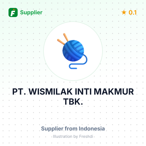 PT. WISMILAK INTI MAKMUR TBK. – summary card, no photo uploaded yet