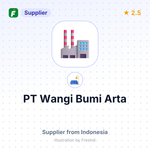 PT Wangi Bumi Arta – summary card, no photo uploaded yet