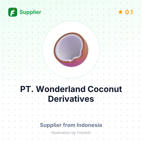 PT. Wonderland Coconut Derivatives  – summary card, no photo uploaded yet