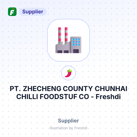 PT. ZHECHENG COUNTY CHUNHAI CHILLI FOODSTUF CO – summary card, no photo uploaded yet