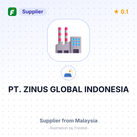 PT. ZINUS GLOBAL INDONESIA – summary card, no photo uploaded yet