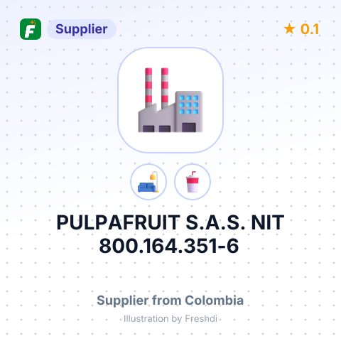 PULPAFRUIT S.A.S. NIT 800.164.351-6 – summary card, no photo uploaded yet