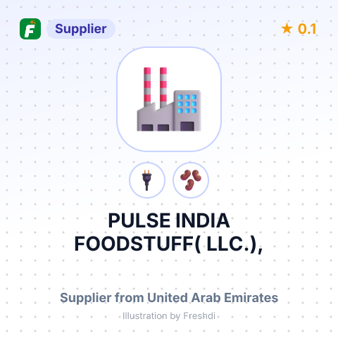 PULSE INDIA FOODSTUFF( LLC.), – summary card, no photo uploaded yet