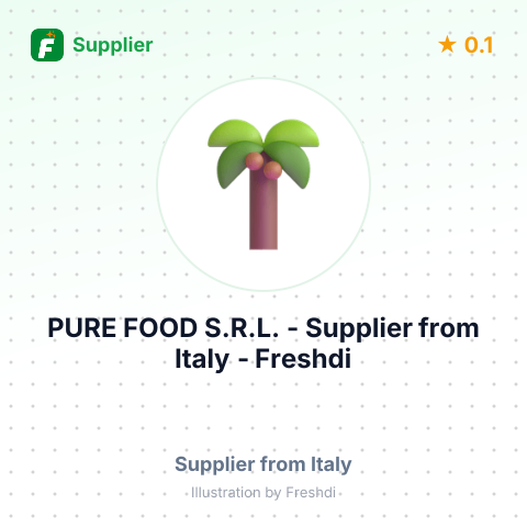 PURE FOOD S.R.L. – summary card, no photo uploaded yet