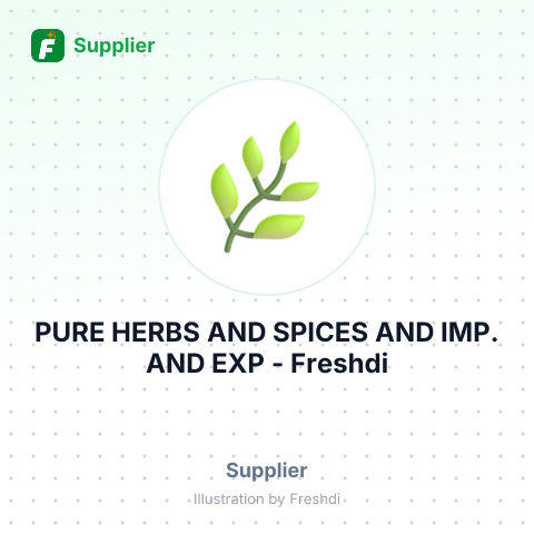 PURE HERBS AND SPICES AND IMP. AND EXP – summary card, no photo uploaded yet