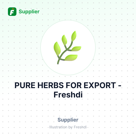 PURE HERBS FOR EXPORT – summary card, no photo uploaded yet