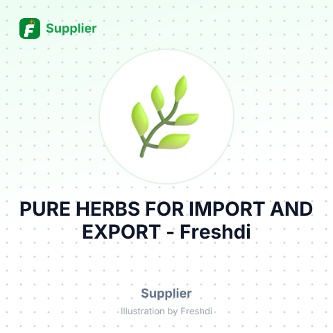PURE HERBS FOR IMPORT AND EXPORT – summary card, no photo uploaded yet
