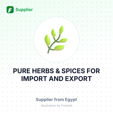 PURE HERBS & SPICES FOR IMPORT AND EXPORT – summary card, no photo uploaded yet