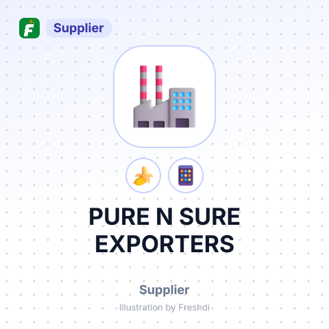 PURE N SURE EXPORTERS – summary card, no photo uploaded yet