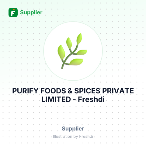 PURIFY FOODS & SPICES PRIVATE LIMITED – summary card, no photo uploaded yet