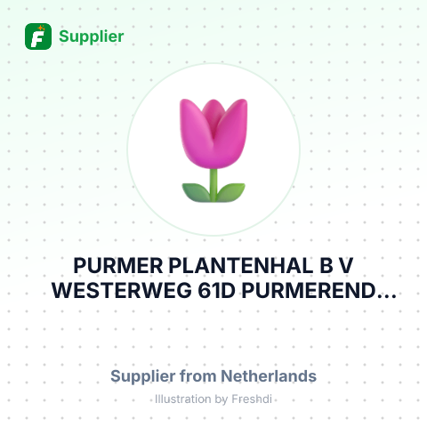 PURMER PLANTENHAL B V WESTERWEG 61D PURMEREND 1446 AE NETHERLANDS – summary card, no photo uploaded yet