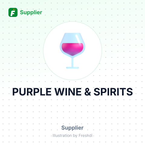 PURPLE WINE & SPIRITS – summary card, no photo uploaded yet