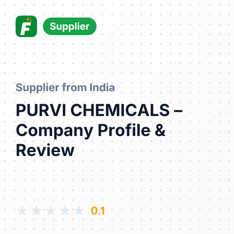 PURVI CHEMICALS – summary card, no photo uploaded yet