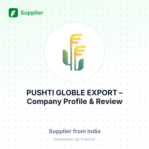 PUSHTI GLOBLE EXPORT – summary card, no photo uploaded yet