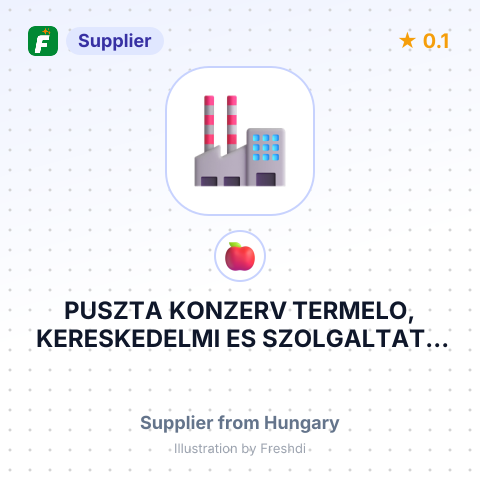 PUSZTA KONZERV TERMELO, KERESKEDELMI ES SZOLGALTATO KORLATOLT FELELOSSEGU TARSASAG – summary card, no photo uploaded yet