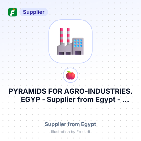 PYRAMIDS FOR AGRO-INDUSTRIES. EGYP – summary card, no photo uploaded yet