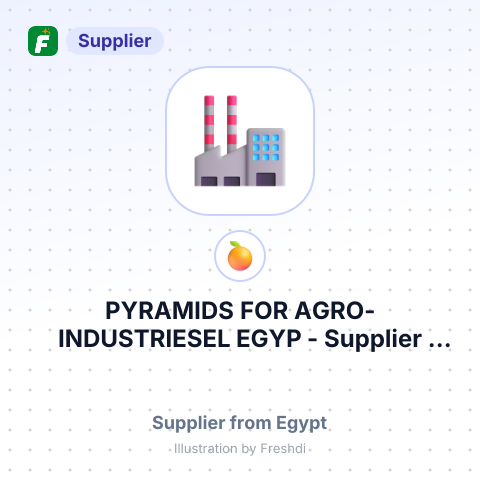 PYRAMIDS FOR AGRO-INDUSTRIESEL EGYP – summary card, no photo uploaded yet