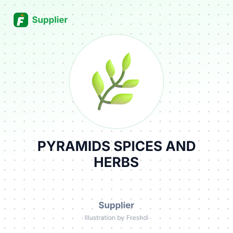 PYRAMIDS SPICES AND HERBS – summary card, no photo uploaded yet
