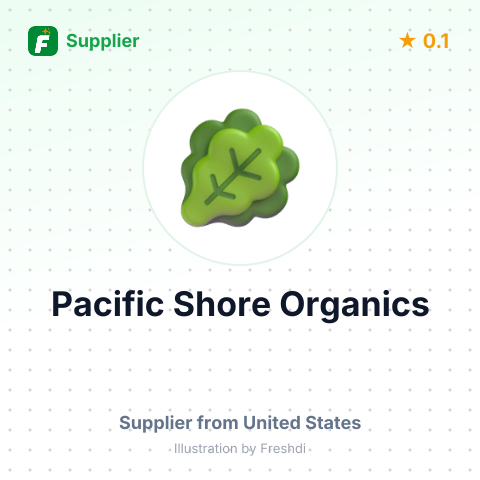 Pacific Shore Organics – summary card, no photo uploaded yet