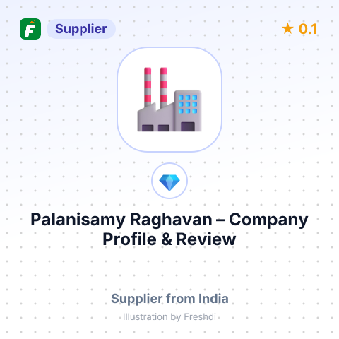 Palanisamy Raghavan – summary card, no photo uploaded yet