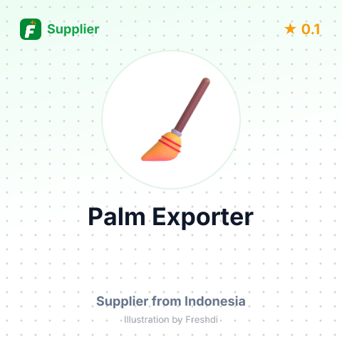 Palm Exporter – summary card, no photo uploaded yet