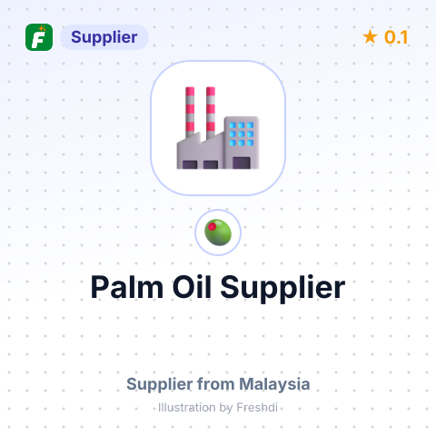 Palm Oil Supplier – summary card, no photo uploaded yet
