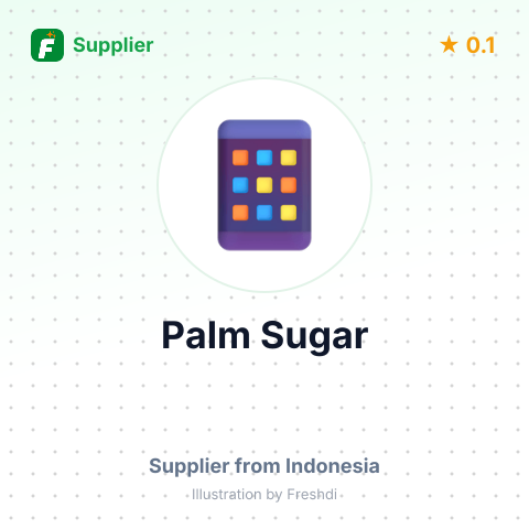 Palm Sugar  – summary card, no photo uploaded yet