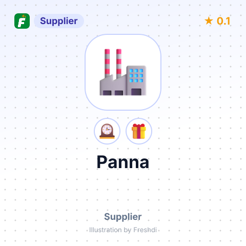 Panna – summary card, no photo uploaded yet