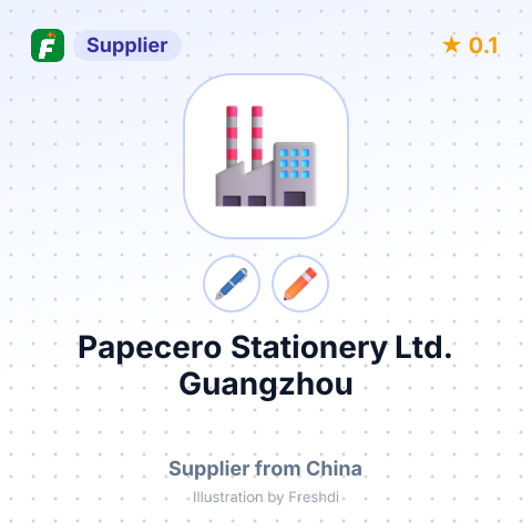 Papecero Stationery Ltd. Guangzhou – summary card, no photo uploaded yet