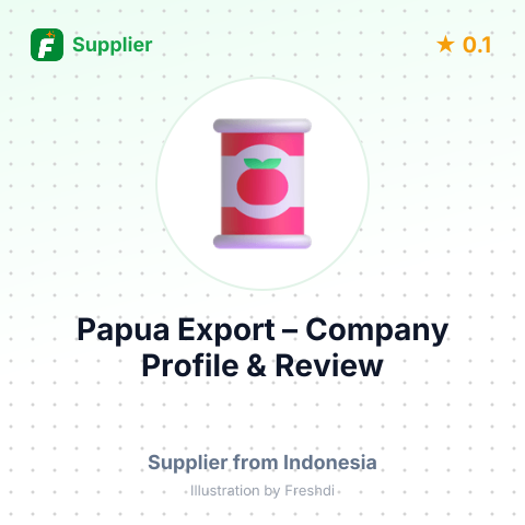 Papua Export – summary card, no photo uploaded yet