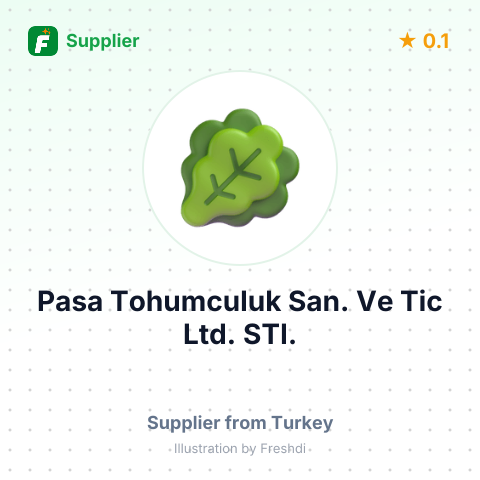 Pasa Tohumculuk San. Ve Tic Ltd. STI.  – summary card, no photo uploaded yet