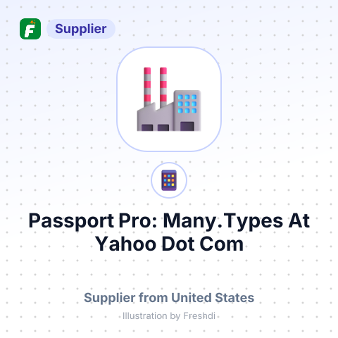 Passport Pro: Many.Types At Yahoo Dot Com – summary card, no photo uploaded yet