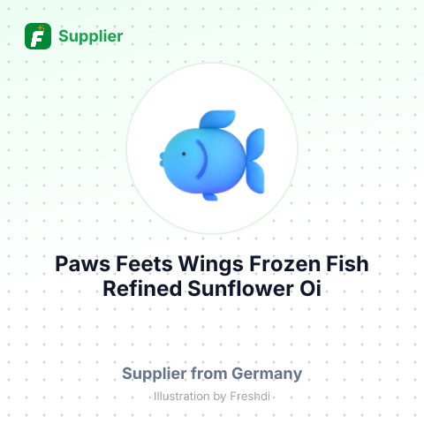 Paws, Feets, Wings Frozen Fish, Refined Sunflower Oi – summary card, no photo uploaded yet
