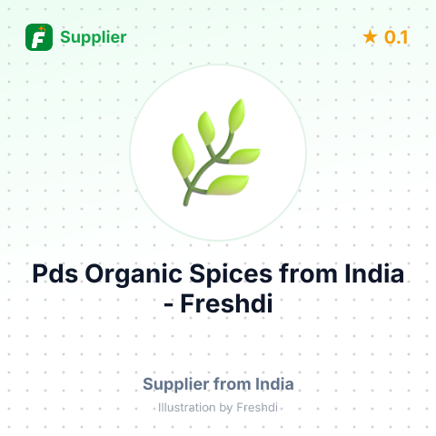 Pds Organic Spices  – summary card, no photo uploaded yet
