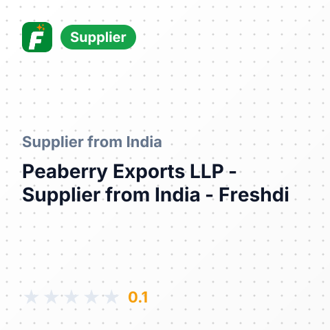 Peaberry Exports LLP  – summary card, no photo uploaded yet