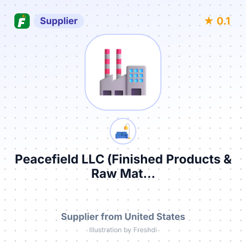 Peacefield LLC (Finished Products & Raw Mat... – summary card, no photo uploaded yet