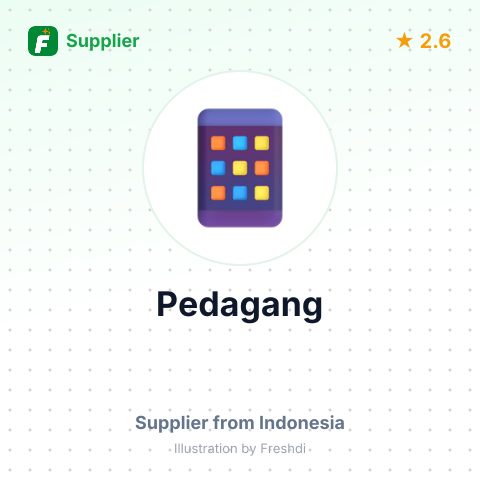 Pedagang – summary card, no photo uploaded yet