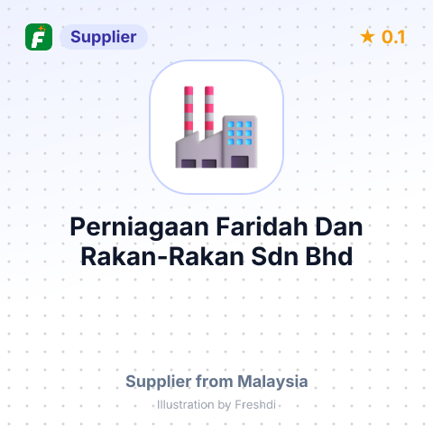 Perniagaan Faridah Dan Rakan-Rakan Sdn Bhd – summary card, no photo uploaded yet