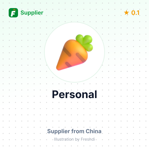 Personal  – summary card, no photo uploaded yet