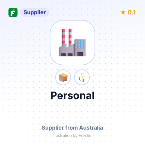 Personal  – summary card, no photo uploaded yet